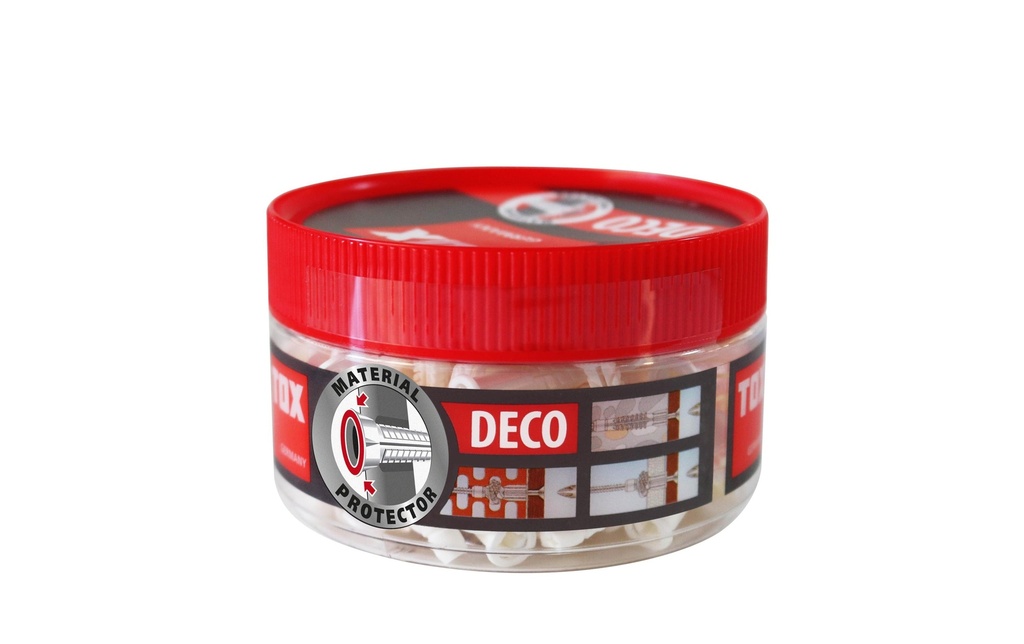 Tox-Dübel Chevilles à usage multiple Deco 8x49 mm, peut à 85 Pièce/s