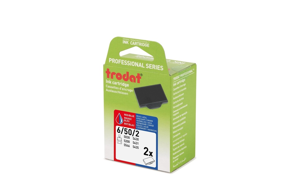 TRODAT Coussin encrage 50 2pcs ble/ro (2 pces)