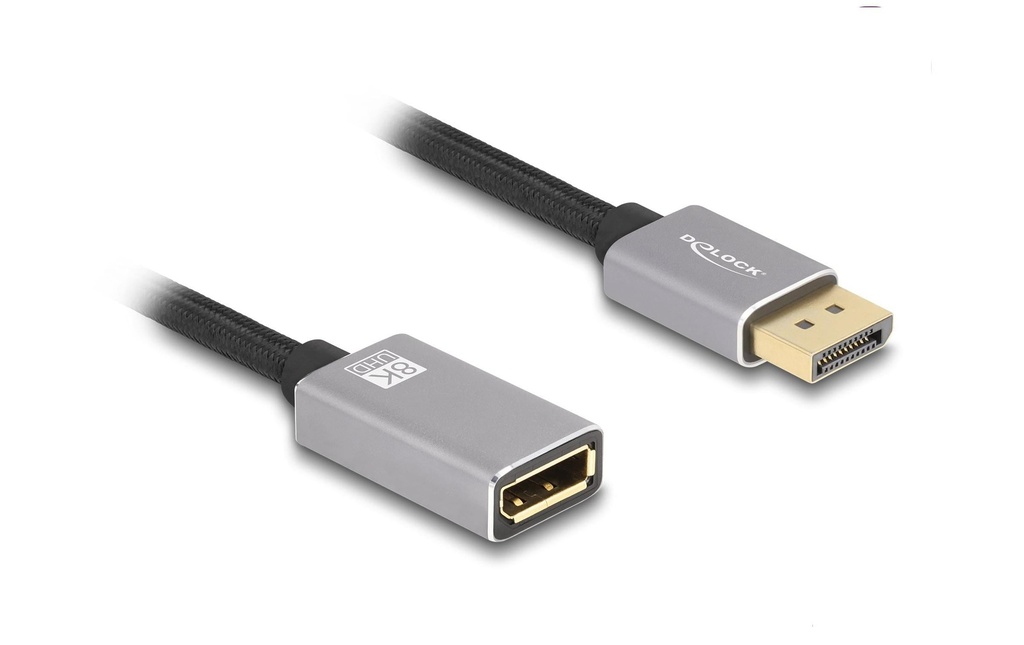 Delock Câble de prolongation 8K 60 Hz DisplayPort - DisplayPort, 2 m