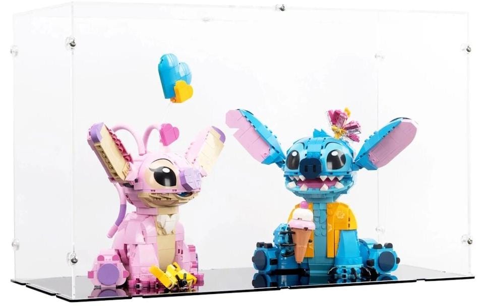 iDisplayit Présentoir en acrylique pour LEGO 43249/43257 Stitch/Angel