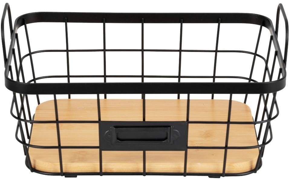 Wenko Panier de rangement Antenza L Noir