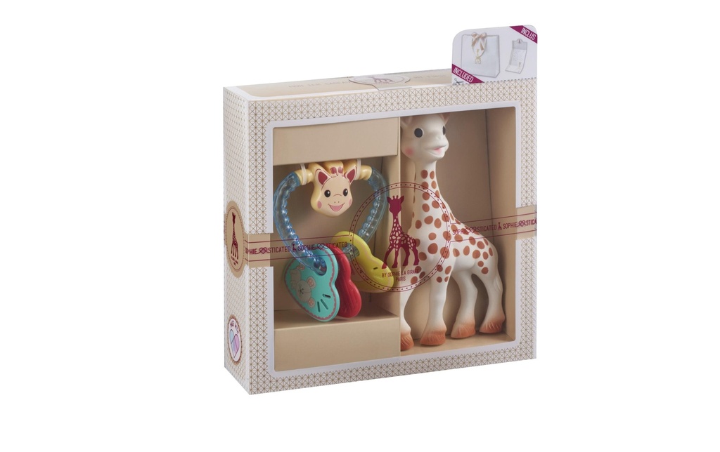 Sophie la girafe Coffret cadeau Figurine de jeu et anneau d'occlusion