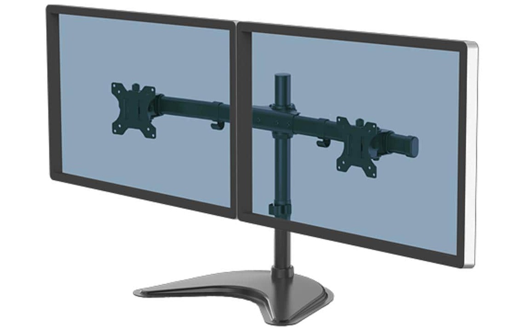 Fellowes Pied de table pour écran Seasa bras pour moniteur double jusqu'à 16 kg