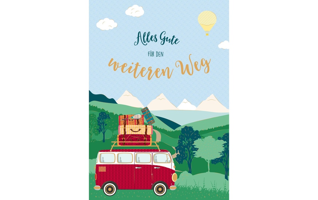 ABC Carte de vœux de départ/retraite A4