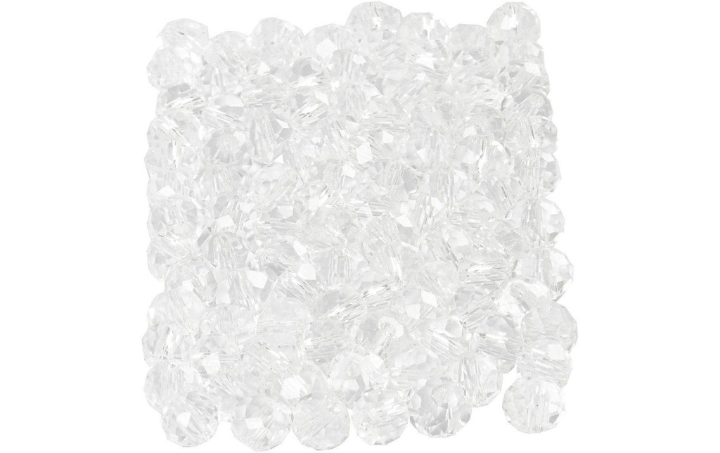 Creativ Company Perles en verre 3 mm x 4 mm Transparent