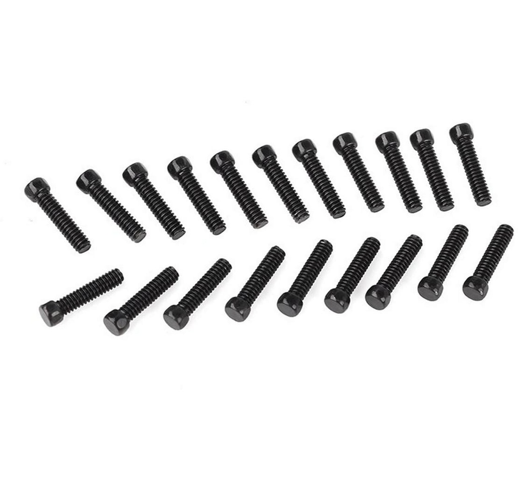 RC4WD Scale Hex Head Bolts M2 x 8 mm noir