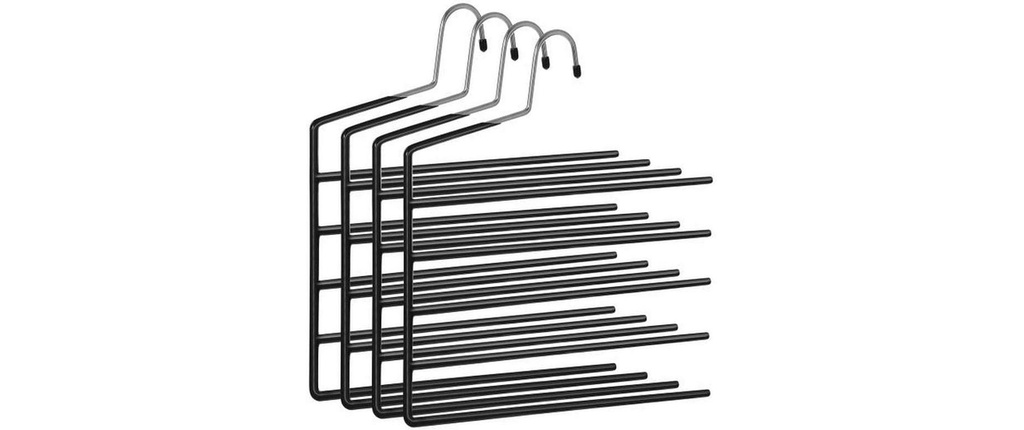 Songmics Cintre multiple 4 Pièce/s, Noir