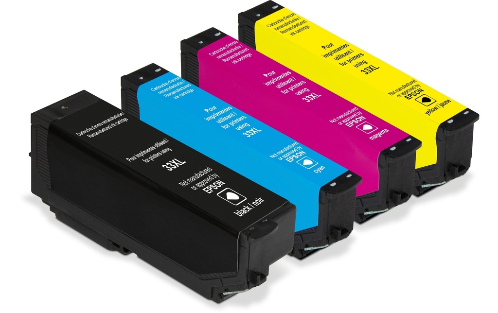 Generic Ink Encre Epson 33 XL Multipack Magenta/Yellow/noir/Cyan