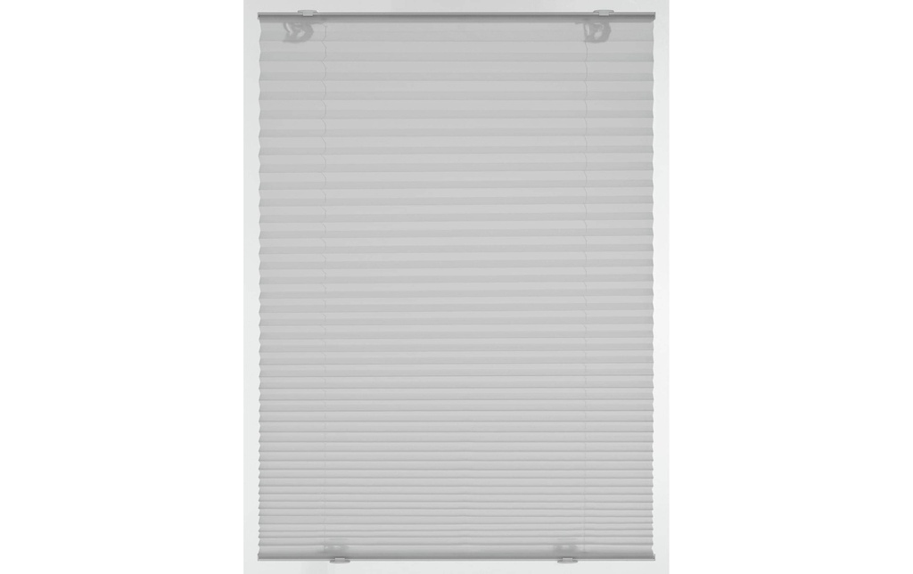 Gardinia Plissée Solo avec ventouses, opaque 60 x 130 cm, Gris