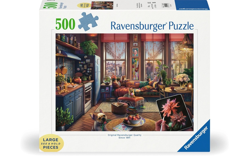 Ravensburger Puzzle Confortable BohoStudio 500 pièces