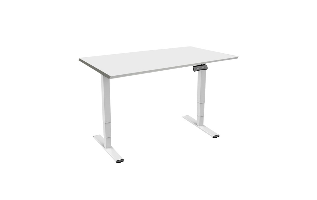 Contini RAL 9016 1.8 x 0.8 m Blanc avec plateau gris