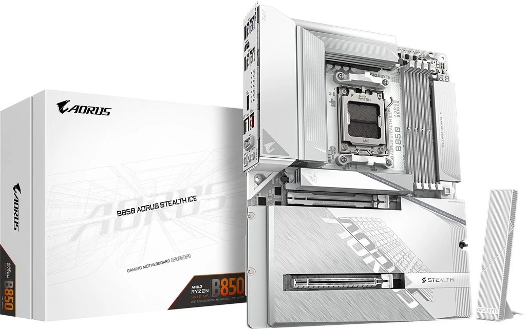 Gigabyte Carte mère B850 AORUS STEALTH ICE
