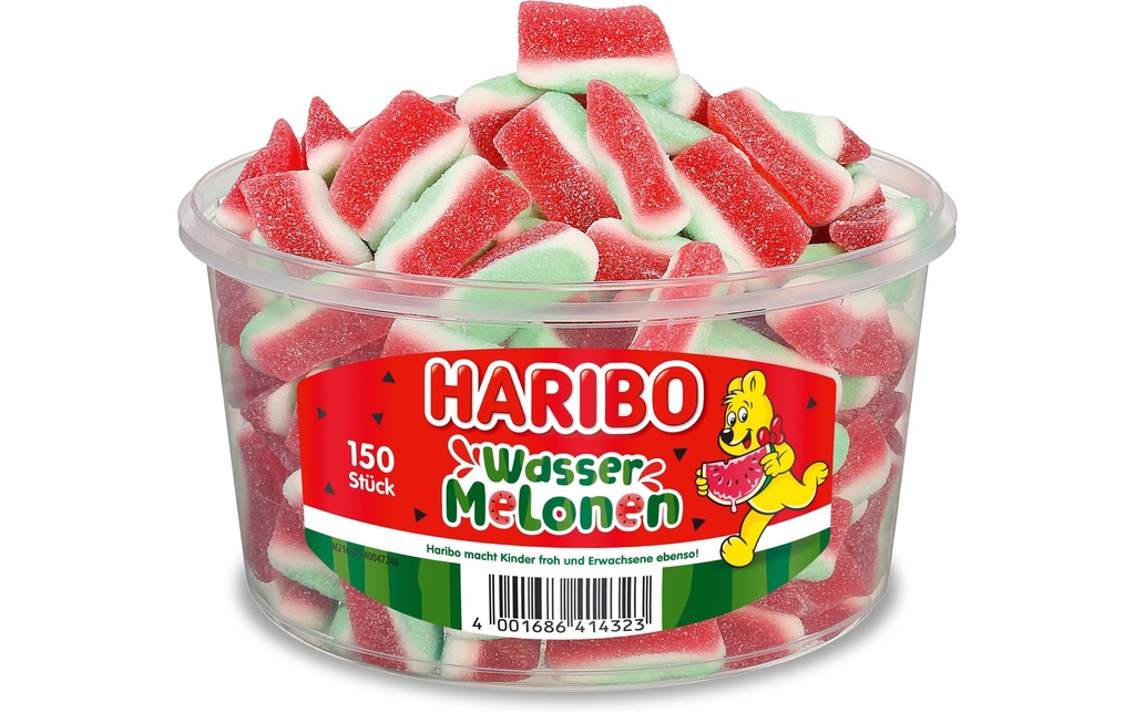 Haribo Bonbons gommeux Boîte de pastèque 1050 g