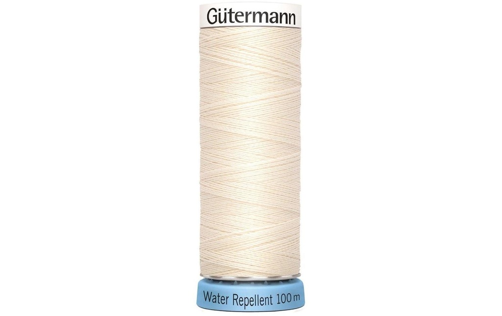 Gütermann Fil à coudre et à broder Water Repellent 1 pièce, Vieux blanc