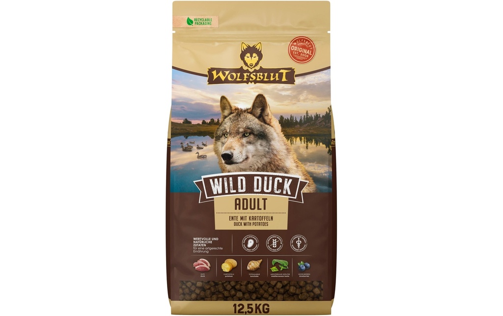 Wolfsblut Alimentation sèche Dog Wild Duck Adult, 12.5 kg