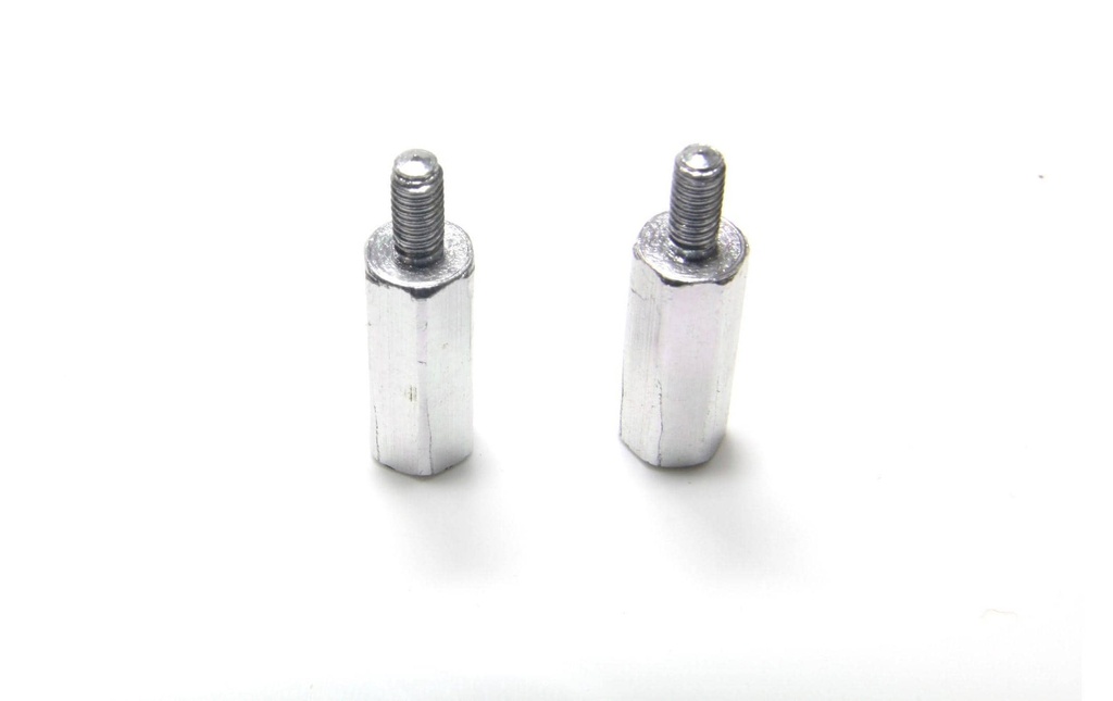 EP Rallonge M3 10 mm Aluminium, 2 pièces