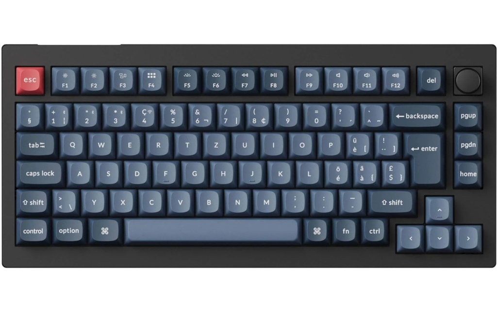 Keychron Clavier de gaming V1 Max Black Brown Switch