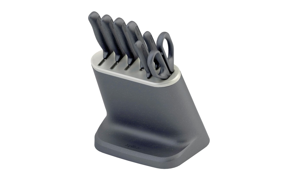 Zyliss Kits de bloc de couteaux avec couteaux 8 pièces Noir