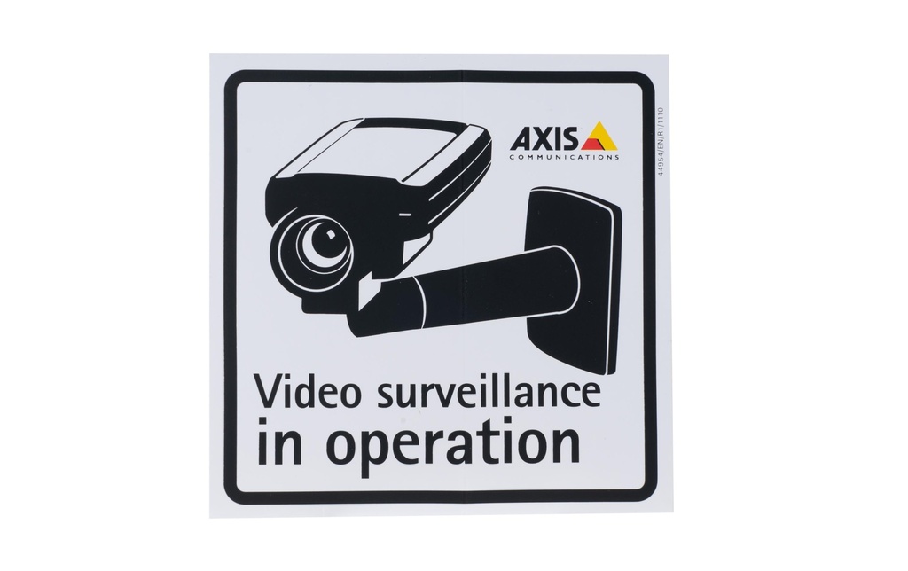 Axis Autocollant d’avertissement Surveillance de 10 pièces