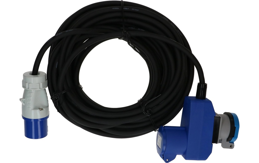 maxCAMP Câble de prolongation H07RN-F3G1.5, 2 x CEE16-3 TYP 23, 15 m