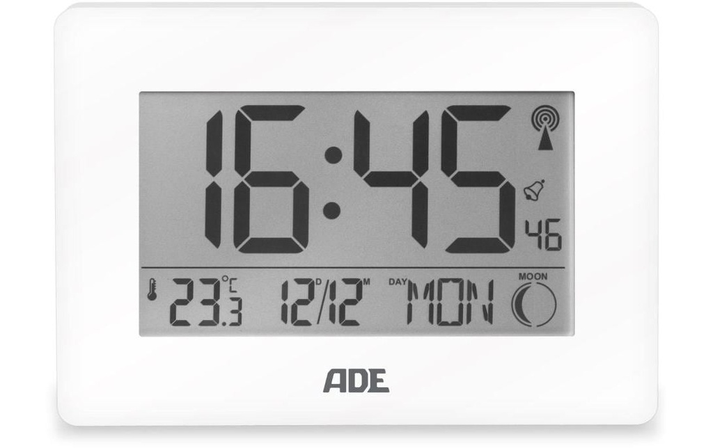 ADE Horloge radio-pilotée Chiffres XXL