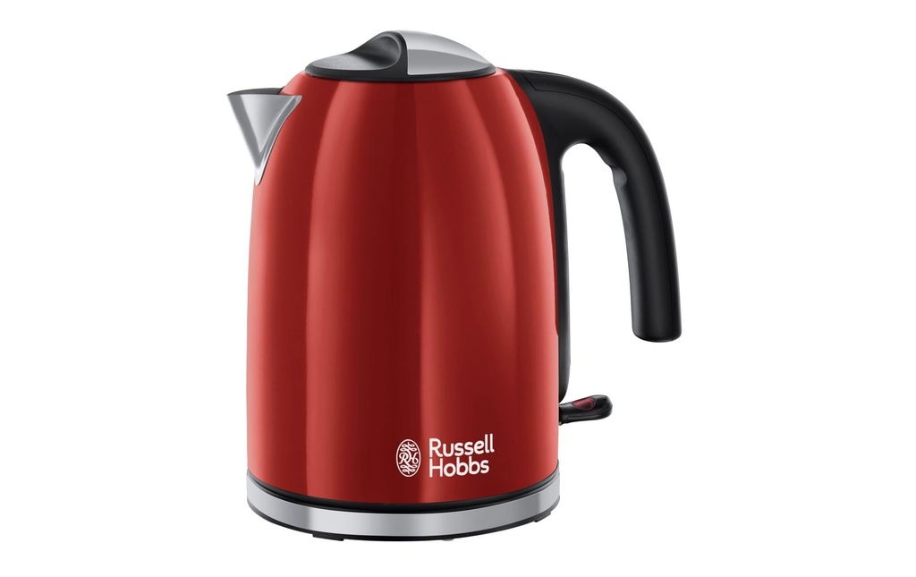 Russell Hobbs Bouilloire électrique 1.7 l, Noir/Rouge