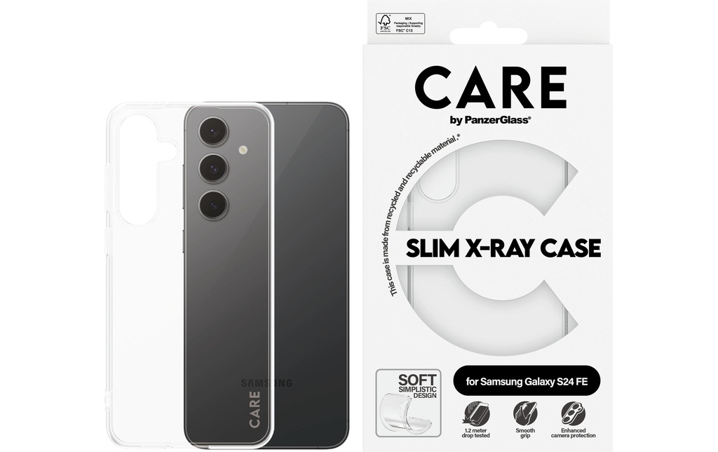 CARE Coque arrière Fashion X-Ray Soft Basic Galaxy S24 FE