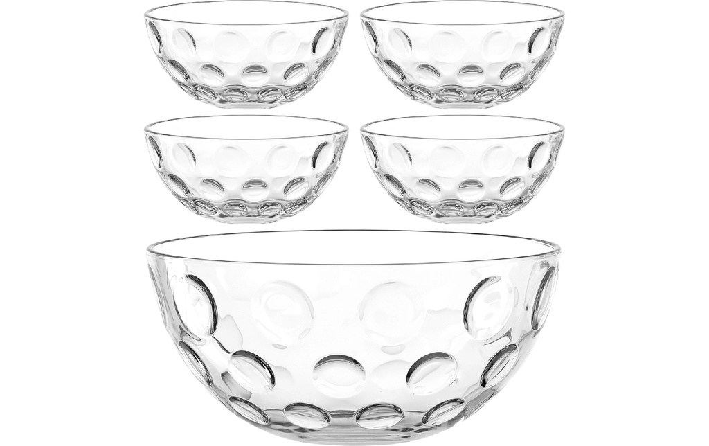 LEONARDO Set de coupes S Cucina Optic 5 pièces Transparent