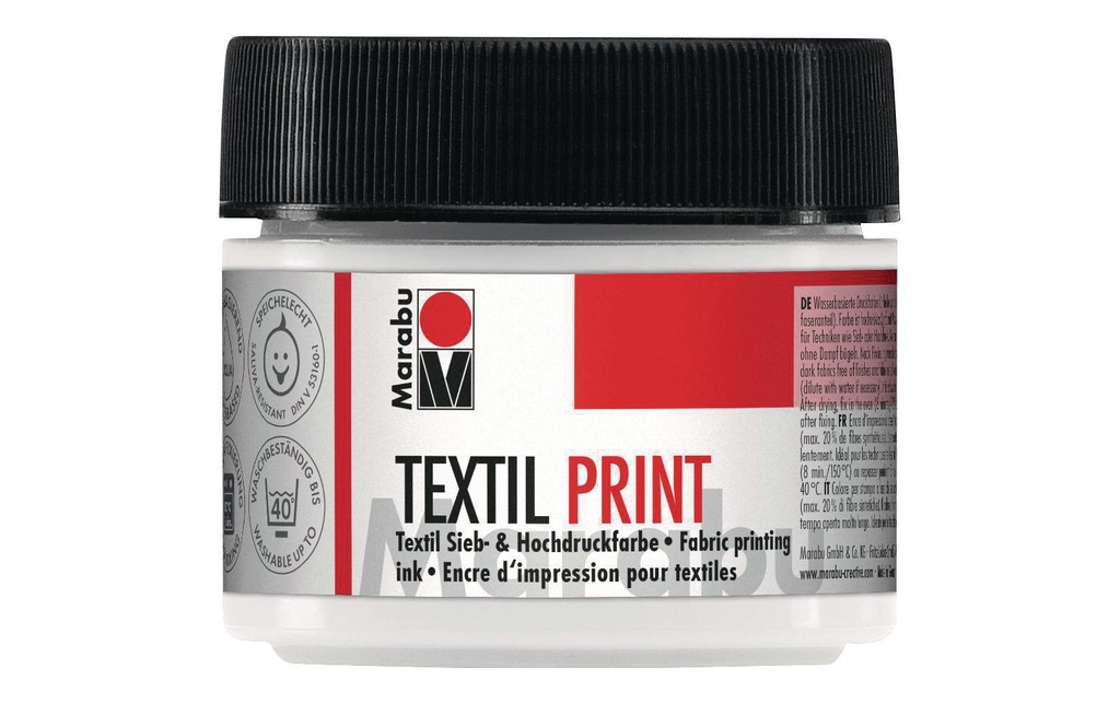 Marabu Peinture pour textile Texil Print 100 ml Blanc