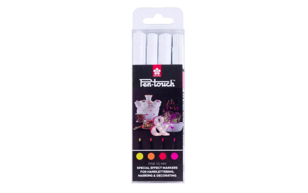 Sakura Marqueur peinture Pen-Touch 1.0 mm, F, 4 pièces