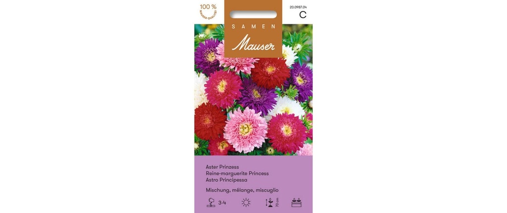 Samen Mauser Semence Aster Princess Mix