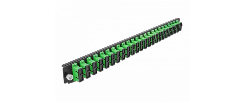 Delock Plaque de distribution Panneau avant 24 Port SC Duplex OS2 SM vert