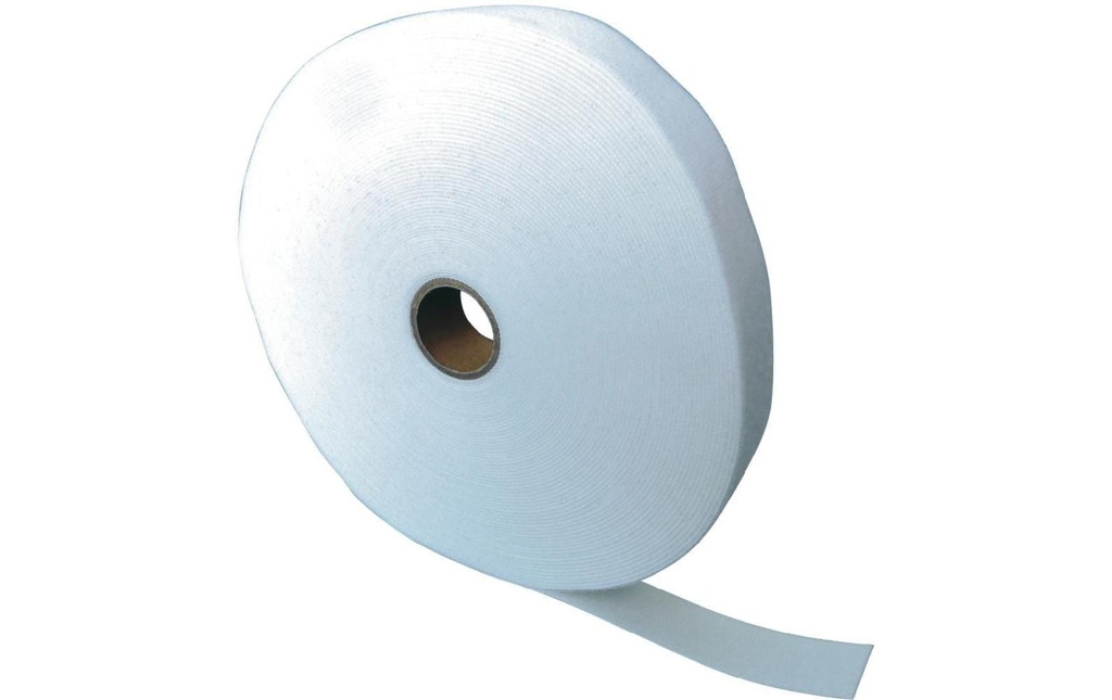 FASTECH Rouleau de bande auto-agrippante ETN Fast Strap 30 mm x 25 m, Blanc