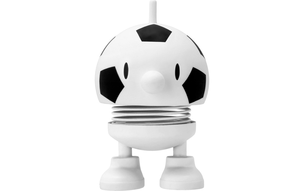 Hoptimist Objet à exposer Ballon de foot Bumble Blanc, 7.6 cm