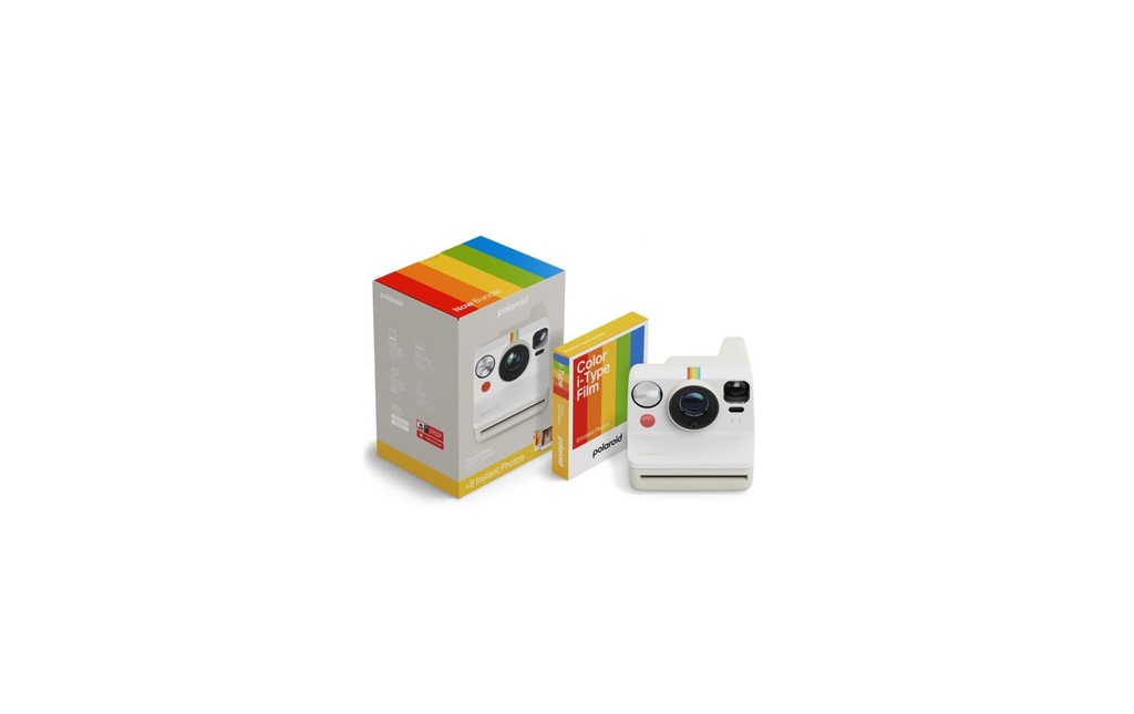 Polaroid Appareil photo Now Gen 3 + Color Film Bundle Blanc