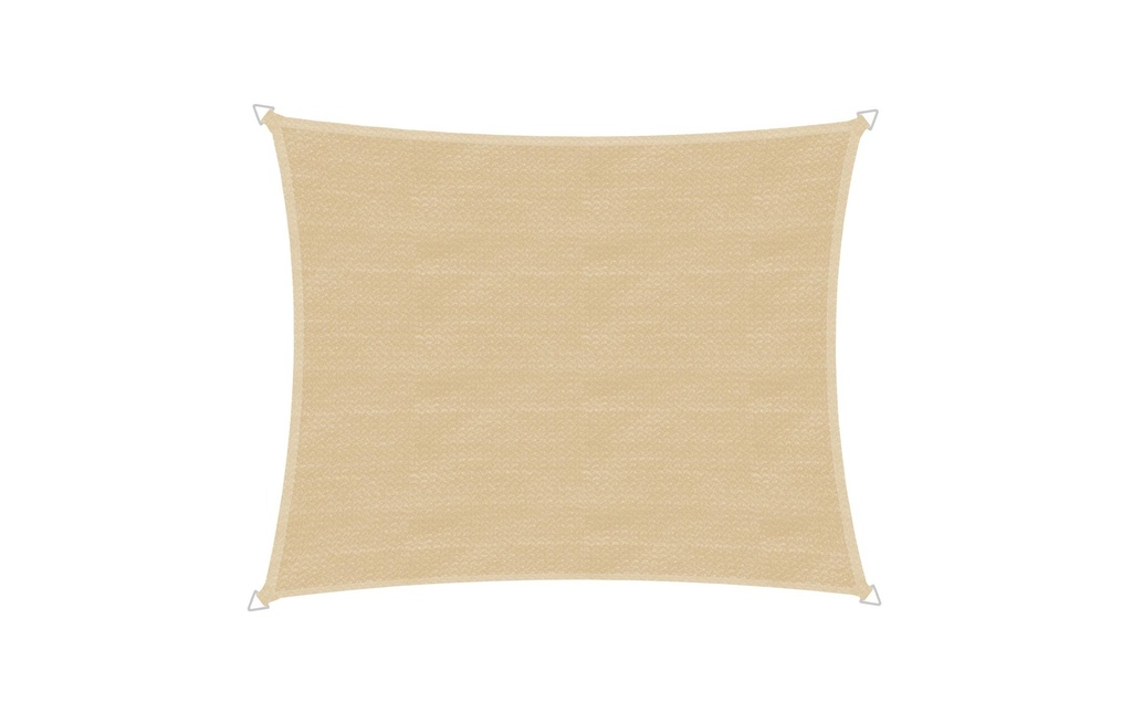 Windhager Voile d’ombrage Capri, 3 x 4 m, angulaire, Champagne