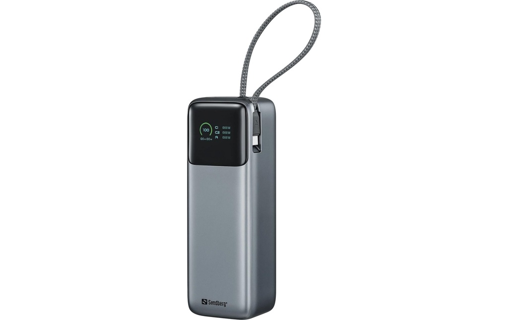 Sandberg Chargeurs portatifs Gris tout-en-un 27000 mAh
