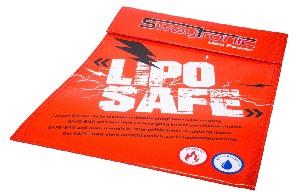 Swaytronic Sac lithium-polymère SAFE-BAG Rouge