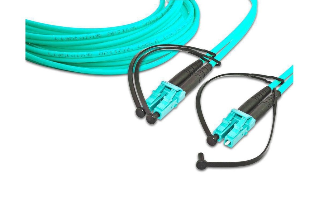 Lightwin Câble patch à fibre optique Multimode LC – LC, OM3, Duplex, 1 m