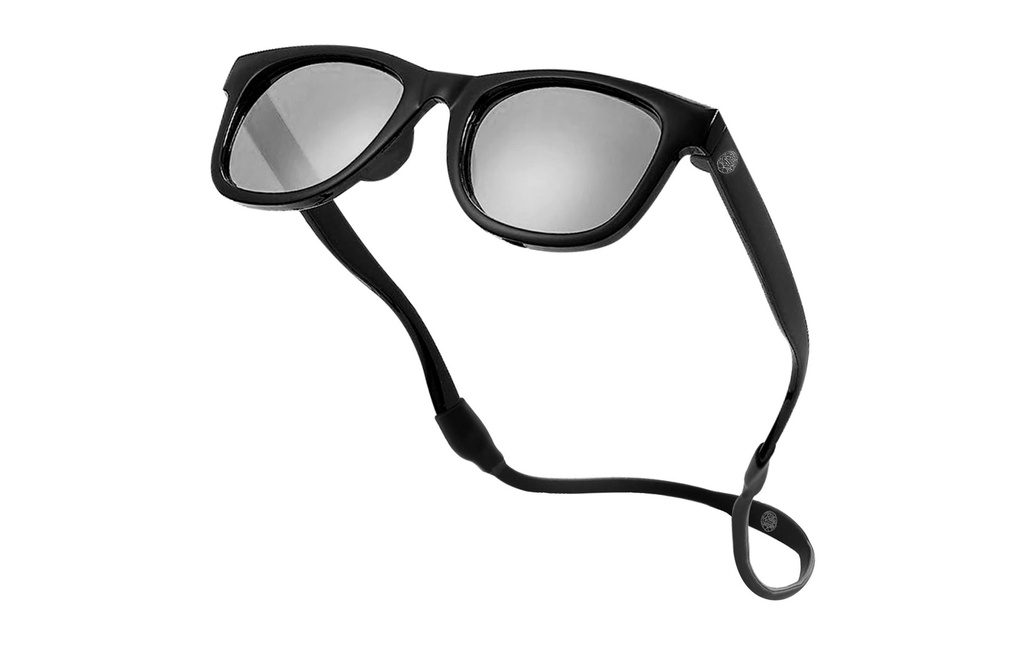 Baby Sunnies Lunettes de soleil pour bébé avec ruban Noir