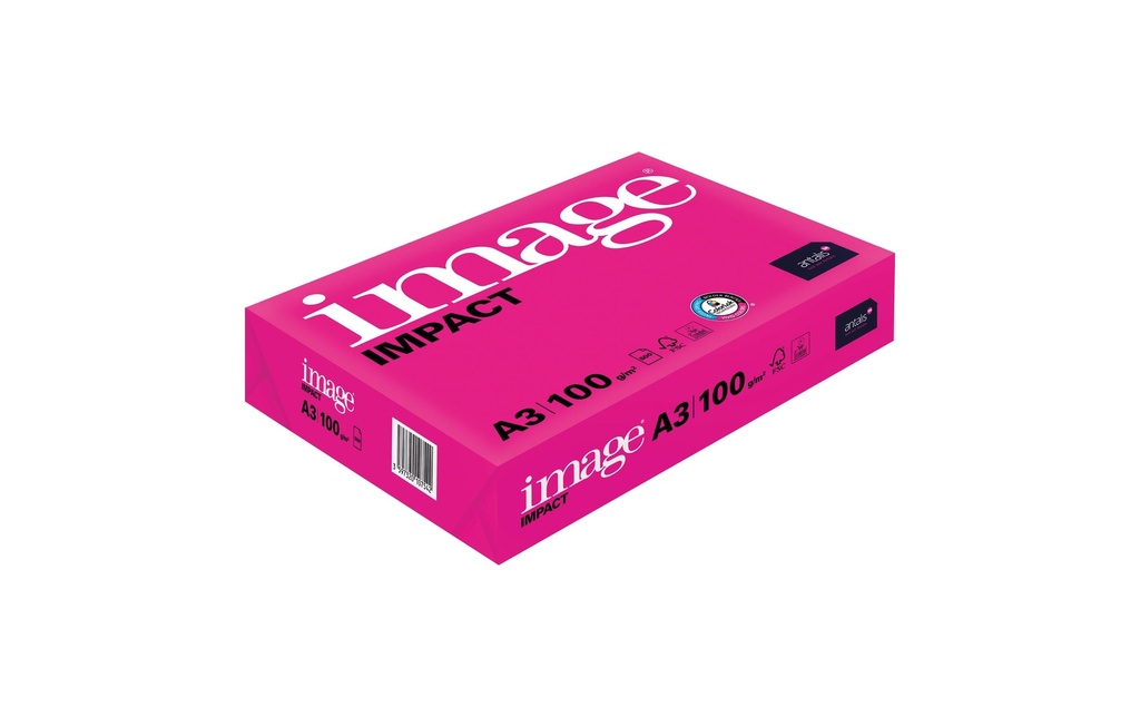Image Papier pour photocopie Impact A3, Extra-blanc, 100 g/m², 500 Feuille