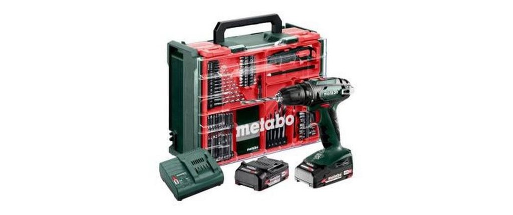 Metabo Perceuse-visseuse sans fil BS 18 2 x 2.0 Ah
