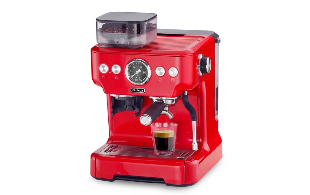 Trisa Machine à expresso Barista Plus Rouge