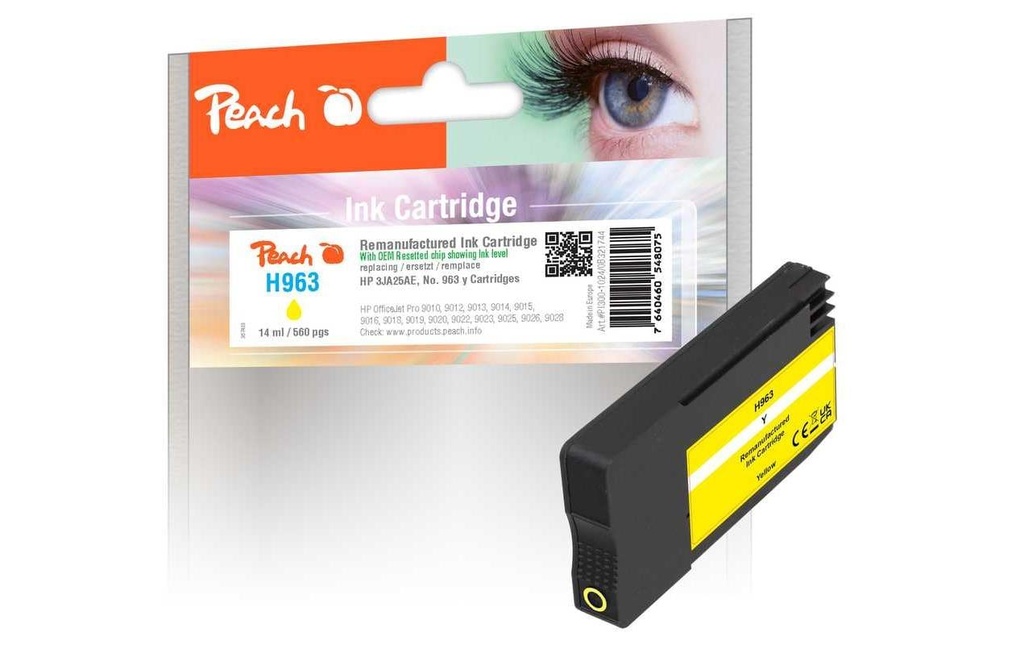 Peach Toner HP No. 963 Y, 3JA25AE Yellow