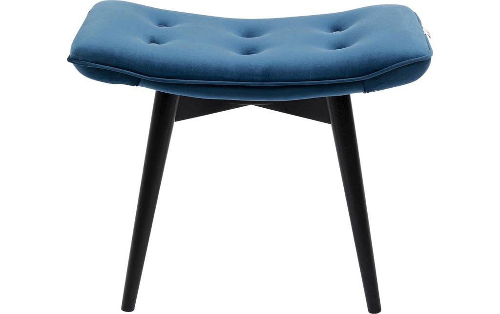 Kare Tabouret Black Vicky Velvet 46 x 59 cm, pétrole