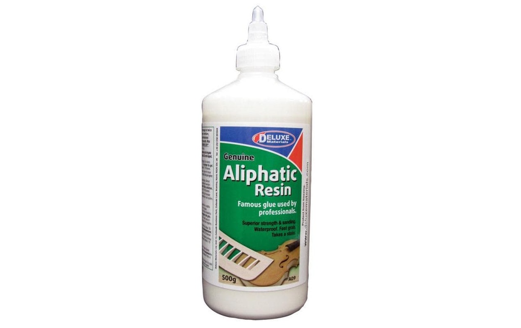 Deluxe Materials Colle pour modélisme Aliphatic Resin 500 g, Jaune