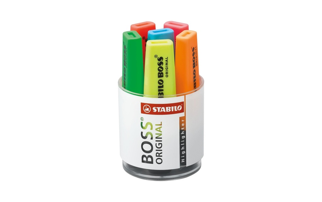 STABILO Surligneur Boss pastel 6 pièces, Multicolore