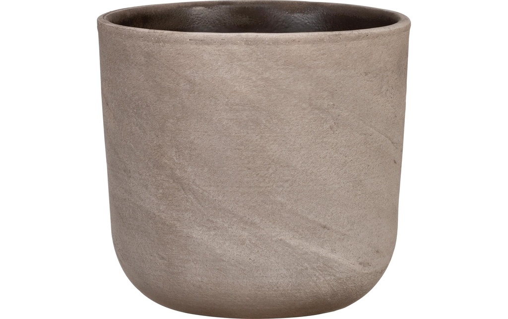 scheurich Pot de fleur Travertino 981, 23 cm, brun