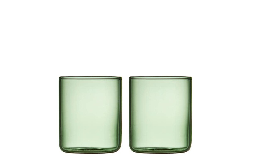 Lyngby Verre à schnaps Torino Vert, 2 pièces, 5.5 cl