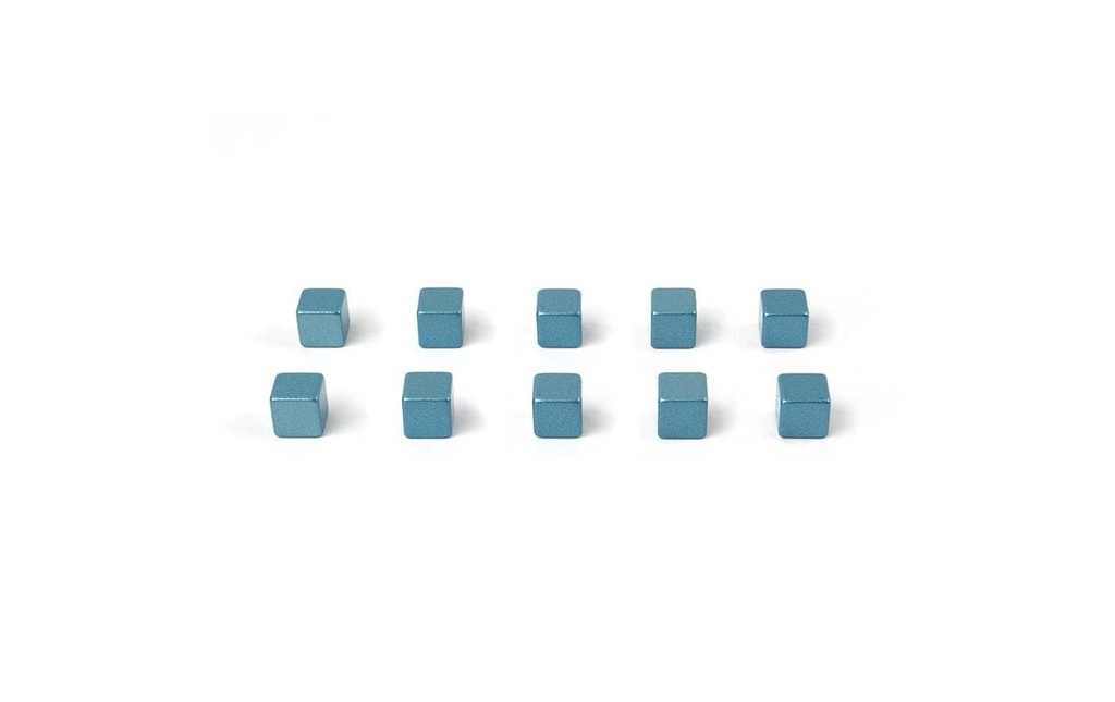 Trendform Aimant Kubiq Lot de 10 , Bleu